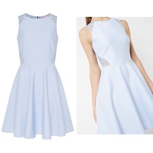 (SOLD) Ted Baker Lace Detail Skater Dress